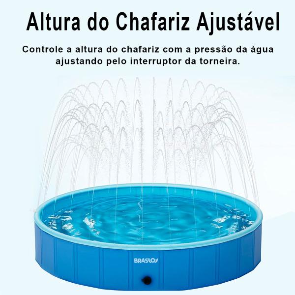 Imagem de Piscina Infantil Esteira C/ Chafariz Jato D'Água PVC Reforçado Circular P/ Crianças e Animais