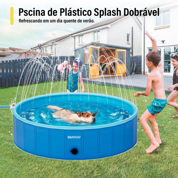 Imagem de Piscina Infantil Esteira C/ Chafariz Jato D'Água PVC Reforçado Circular P/ Crianças e Animais