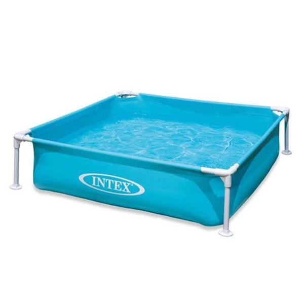 Piscina Infantil Estrutural Retangular Azul 337l - Intex Imagem de Piscina Infantil Estrutural Retangular Azul 337l - Intex