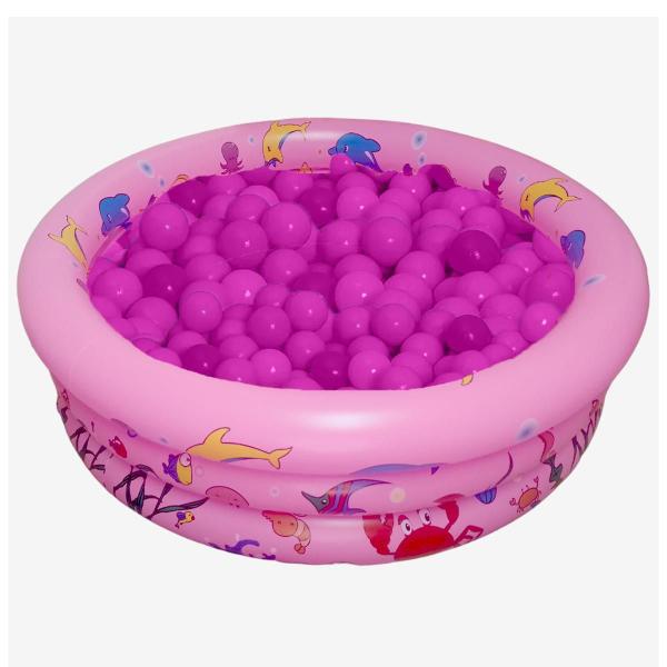 Imagem de Piscina Infantil Inflável 100 Litros Colorido + 100 Bolinhas