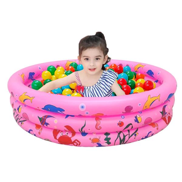 Imagem de Piscina Infantil Inflável 100 Litros Colorido + 100 Bolinhas