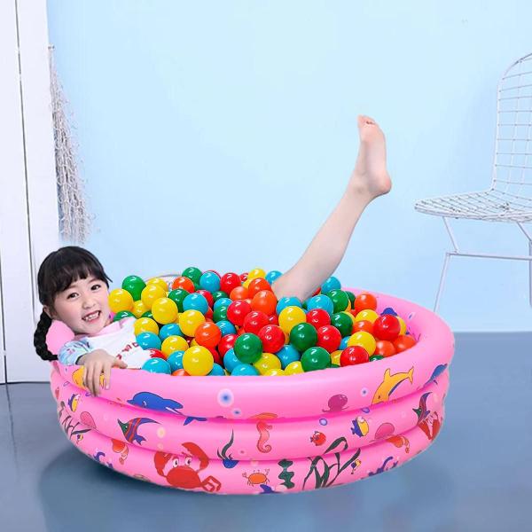 Imagem de Piscina Infantil Inflável 100 Litros Colorido + 100 Bolinhas