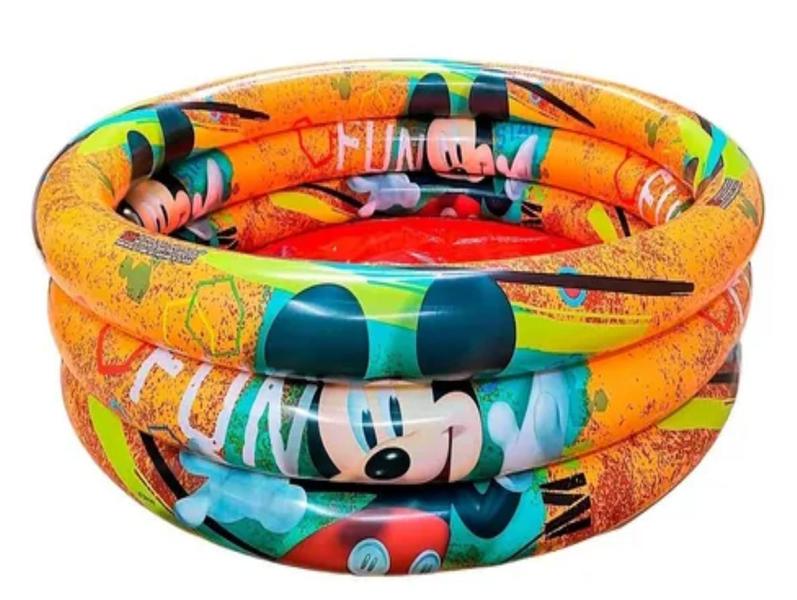 Piscina Infantil Inflável 100 Litros mickey + 50 Bolinhas - Etitoys Imagem de Piscina Infantil Inflável 100 Litros mickey + 50 Bolinhas