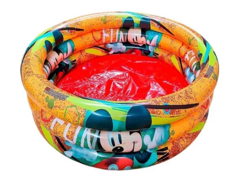Piscina Infantil Inflável 100 Litros mickey + 50 Bolinhas - Etitoys Imagem de Piscina Infantil Inflável 100 Litros mickey + 50 Bolinhas