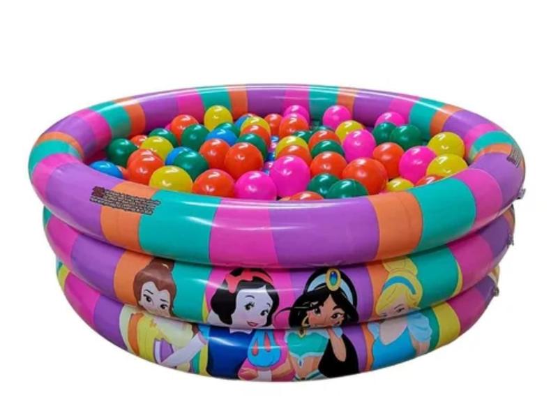 Imagem de Piscina Infantil Inflável 100 Litros Pricesa + 50 Bolinhas