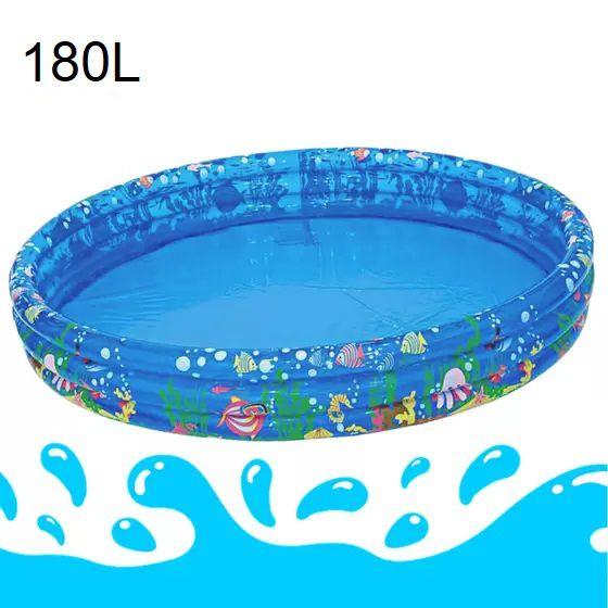 Imagem de Piscina Infantil Inflável 180 Litros Para Criança Estampa Fundo Do Mar