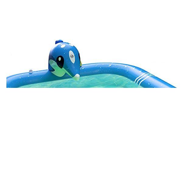 Imagem de Piscina infantil inflável 3 em 1 com aspersor Dolphins