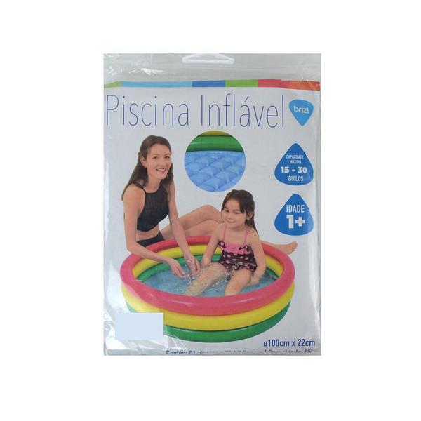 Imagem de Piscina Infantil Inflável 95 Litros Brizi - Bp218