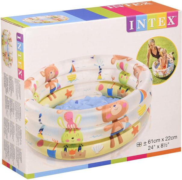 Imagem de Piscina Infantil Inflável Bichos Baby Intex 28l 1 A 3 Anos