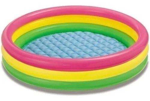 Imagem de Piscina Infantil Inflavel Colorida Aprox. 61cm 73 Litros RJB4006