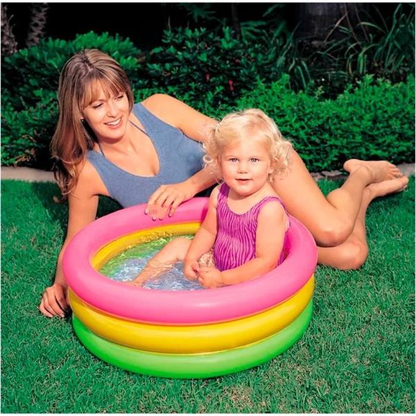 Imagem de Piscina Infantil Inflável Conchas Redonda 86cm de Plástico