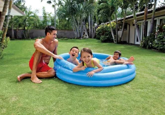 Imagem de Piscina Infantil Inflável Cristal Azul 330 Litros Intex 58426