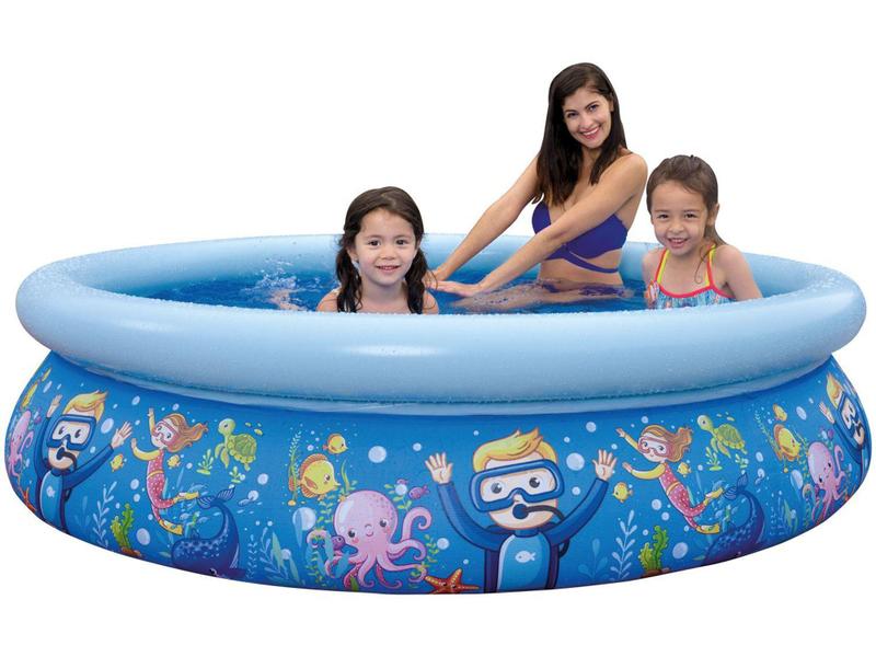 Imagem de Piscina Infantil Inflável Fundo do Mar Jilong - 1140L Redonda 20-17788