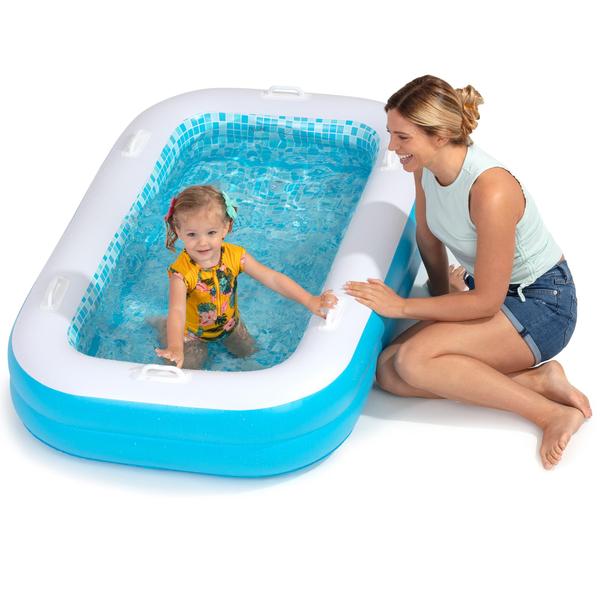 Imagem de Piscina infantil inflável GRIP A POOL 200x100x25cm com alças