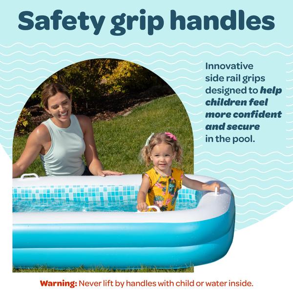 Imagem de Piscina infantil inflável GRIP A POOL 200x100x25cm com alças