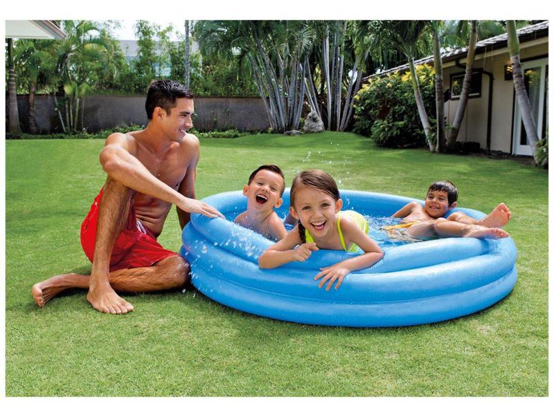 Imagem de Piscina Infantil Inflável Intex 330L - Redonda Azul Cristal