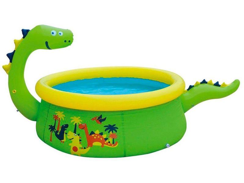 Imagem de Piscina Infantil Inflável Jilong 1400L Redonda - Dinossauro