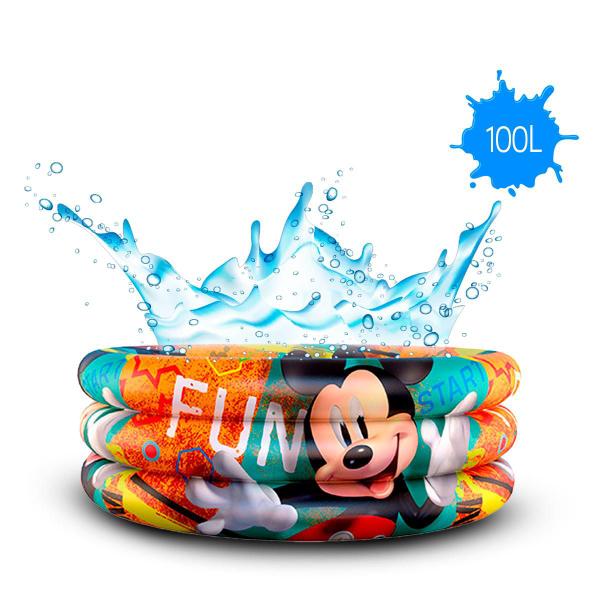 Piscina Infantil Inflável Mickey 100 litros + 50 Bolinhas - Brinquedos de Montar Imagem de Piscina Infantil Inflável Mickey 100 litros + 50 Bolinhas