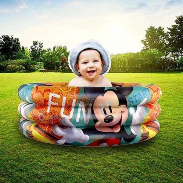 Imagem de Piscina Infantil Inflável Mickey 100 Litros 86x20cm- Etitoys 