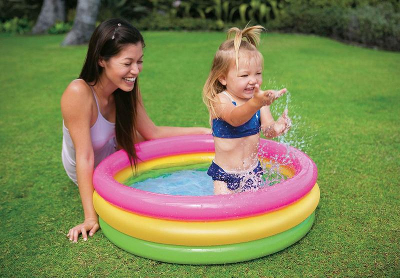 Imagem de Piscina Infantil Inflável Por do Sol Baby Intex 28l 1 A 3 Anos