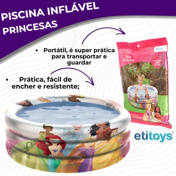 Piscina Infantil Inflável Princesas 100l 86cm X 20cm SEM Caixa Crianças Presente Filhos - Etitoys Imagem de Piscina Infantil Inflável Princesas 100l 86cm X 20cm SEM Caixa Crianças Presente Filhos