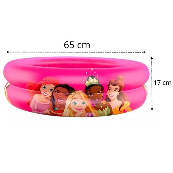 Imagem de Piscina Infantil Inflável Princesas Disney 65X17cm 37 Litros Etitoys