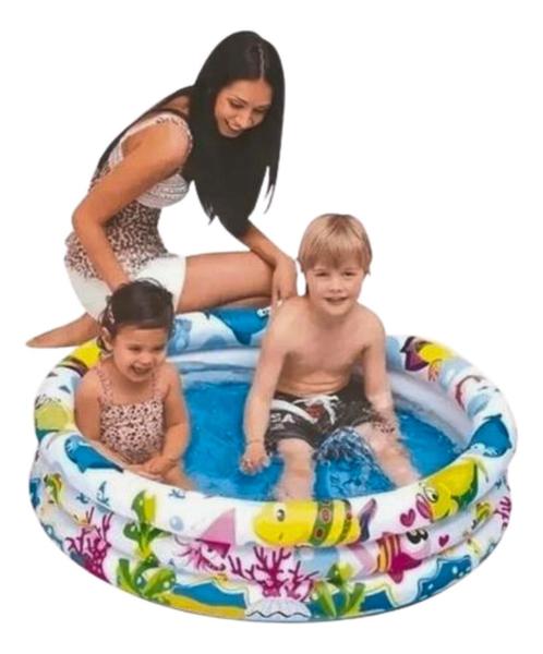 Imagem de Piscina Infantil Inflável Redonda 135 Litros Pvc Verão