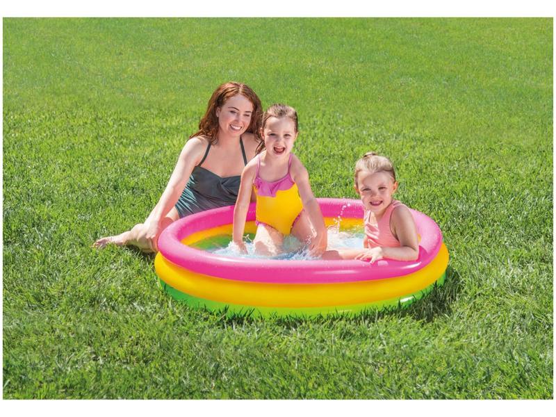 Imagem de Piscina Infantil Inflável Redonda Intex 131L - Wetset Pôr do Sol