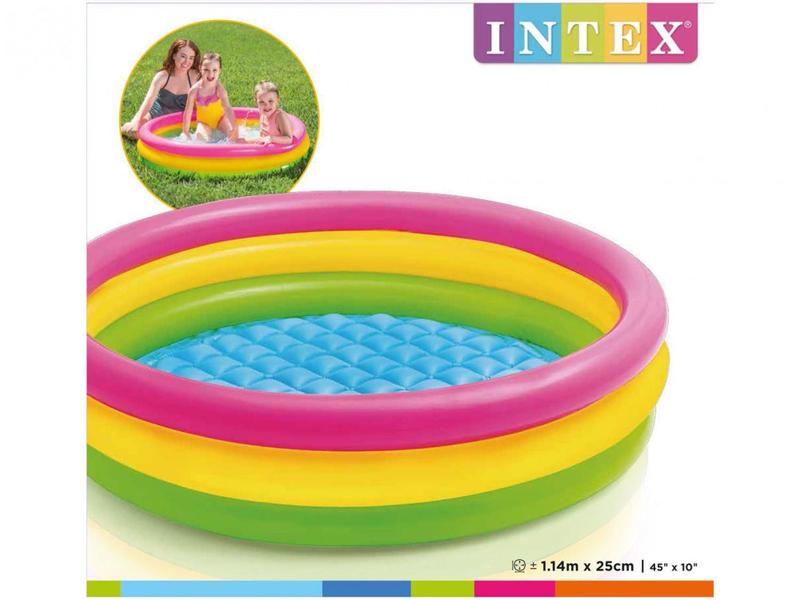 Imagem de Piscina Infantil Inflável Redonda Intex 131L - Wetset Pôr do Sol