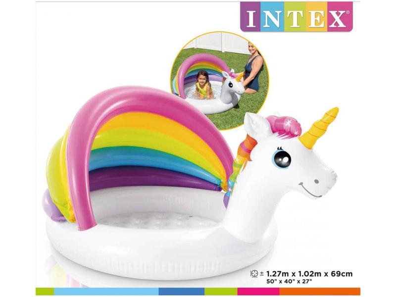 Imagem de Piscina Infantil Inflável Redonda Intex 45L - Summer Arco-Íris