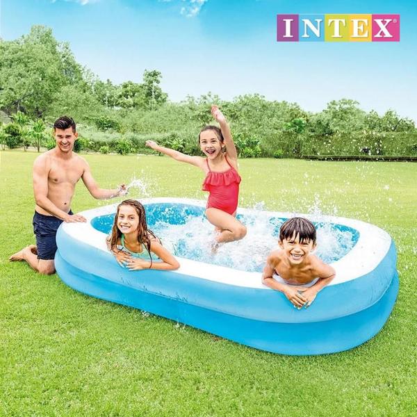 Imagem de Piscina Infantil Inflável Retangular Intex 600 Litros Familiar