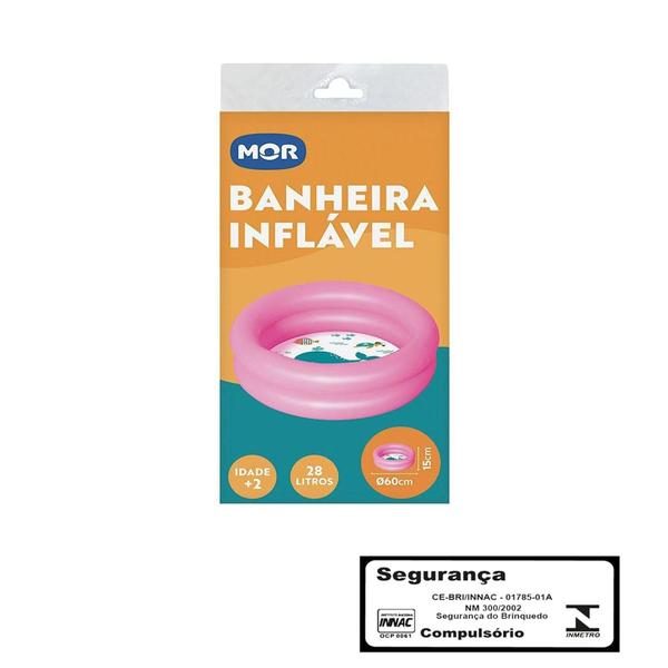 Piscina Infantil Para Criança Bebês 28 litros + 25 Bolinhas coloridas - Mor Imagem de Piscina Infantil Para Criança Bebês 28 litros + 25 Bolinhas coloridas