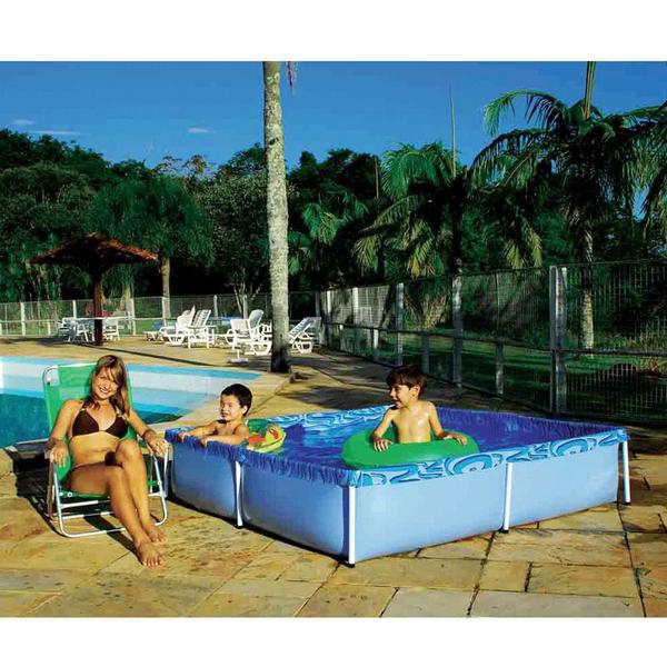 Imagem de Piscina Infantil Quadrada Estrutural PVC 1500 litros - Mor