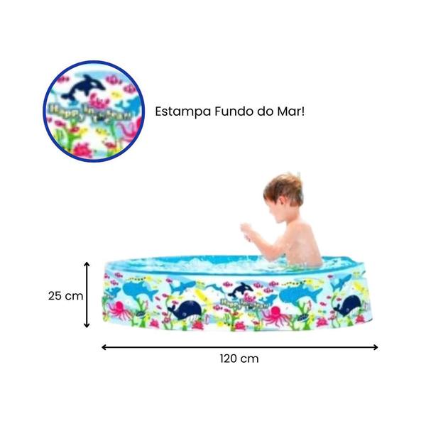 Imagem de Piscina Infantil Redonda Com Borda Dura 226 Litros