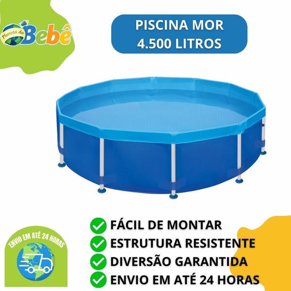 Imagem de Piscina Infantil Redonda Estrutural PVC 4500 Litros - Mor 