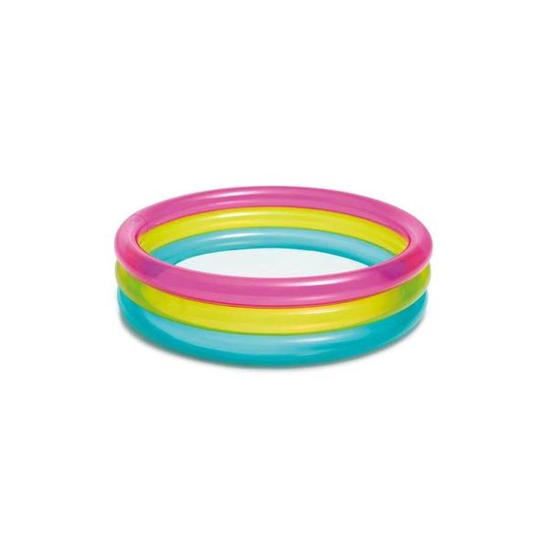 Piscina Infantil Redonda Inflável Colorida 63 Litros Intex Imagem de Piscina Infantil Redonda Inflável Colorida 63 Litros Intex