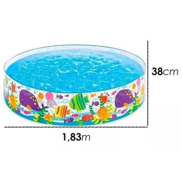 Imagem de Piscina infantil redonda semi rígida oceano 958l p/ criança