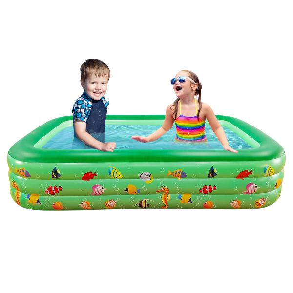 Piscina Infantil Retangular 300 Litros P/ Crianças e Pets Em PVC Resistente - Brastoy Imagem de Piscina Infantil Retangular 300 Litros P/ Crianças e Pets Em PVC Resistente
