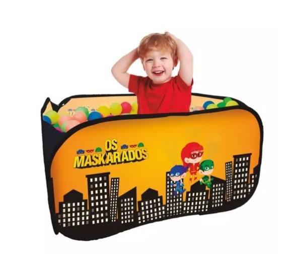 Piscina Infantil sem Bolinhas Os Maskarados - Fabrincando Ideias Imagem de Piscina Infantil sem Bolinhas Os Maskarados