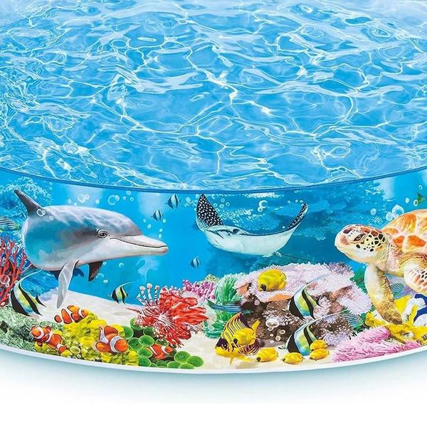 Imagem de Piscina Infantil Snapset Oceano 2040l Vinil Rígido Intex