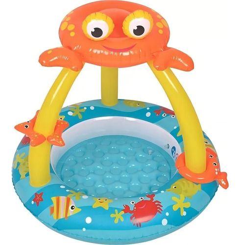Piscina Infantil Verão Inflável Com Cobertura - Mega Variedade Imagem de Piscina Infantil Verão Inflável Com Cobertura