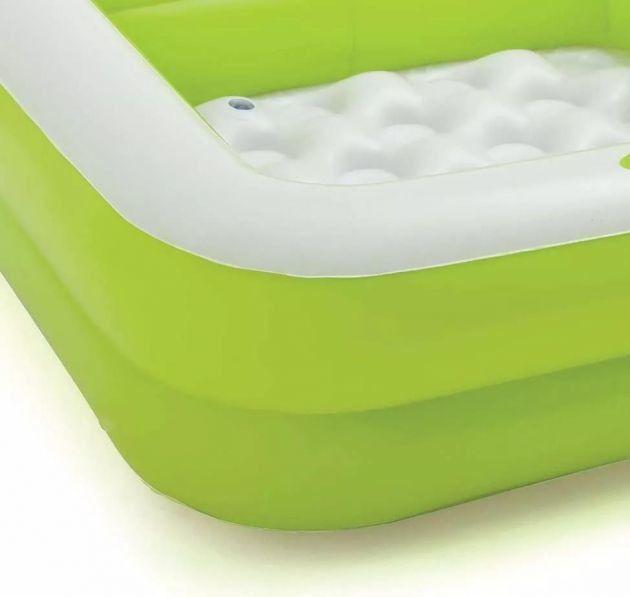 Imagem de Piscina Infantil Verde Quadrada Inflável 57 Litros Intex