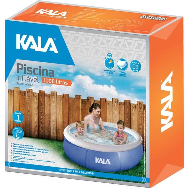 Imagem de Piscina Inflável 1000 Litros 168x51Cm Fast Set Kala