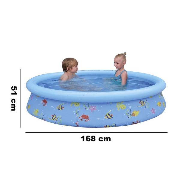 Imagem de Piscina Inflável 1000 Litros Redonda Portátil 1,68mx51cm Pvc