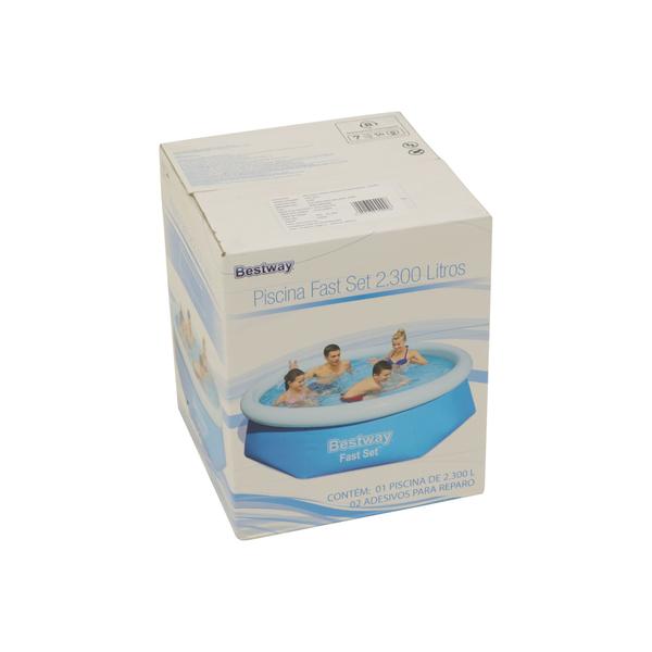 Imagem de Piscina Inflável 2.300l 2,44m X 66cm Bestway Fast Set Verão