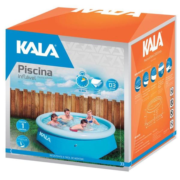 Imagem de Piscina Inflável 2300 Litros 244x66Cm Fast Set Kala