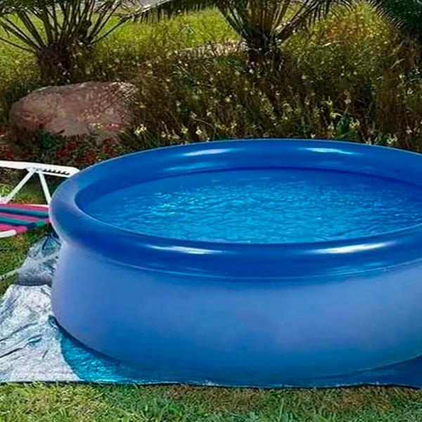 Imagem de Piscina Inflável 2400 Litros Redonda + Kit Reparo PVC Grande Família