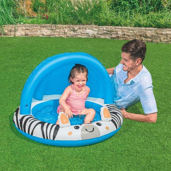 Imagem de Piscina Inflável 26L Zebra com Cobertura e Proteção UV Bel