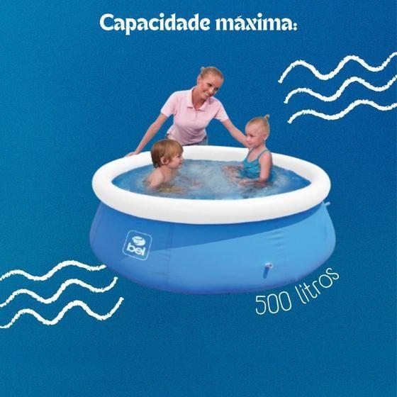 Imagem de Piscina Inflável 500 L (1,50 m x 38 cm) Azul Bel Fix