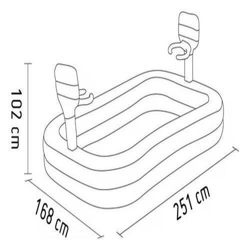 Imagem de Piscina Inflavel Basquete Cestos E Bolas 251X168Cm Bestway